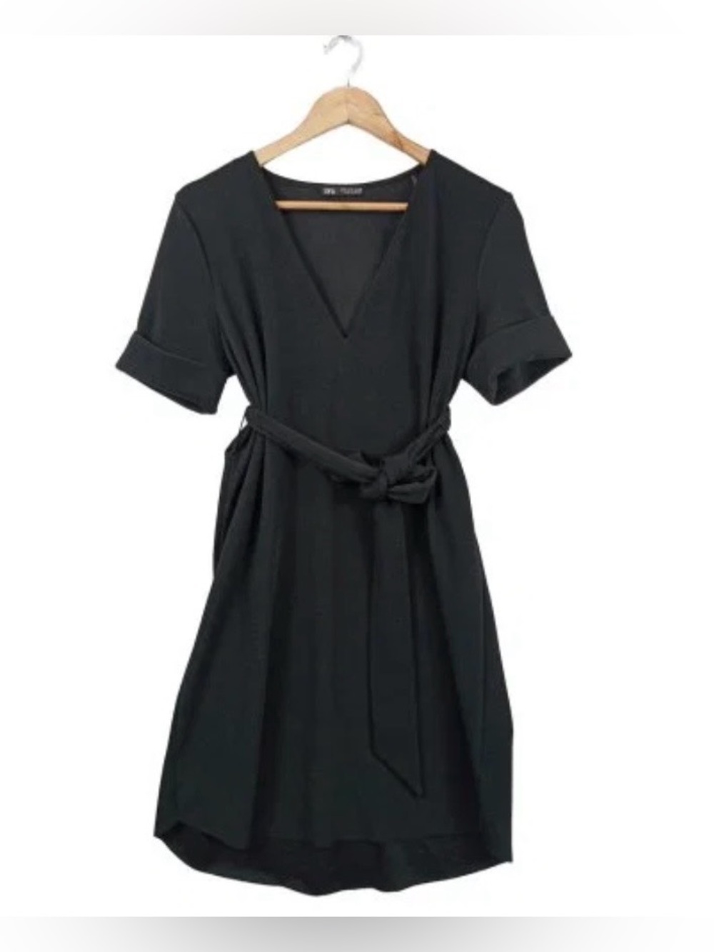 Zara Black V-Neck Dress